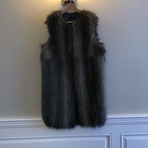 Armani Exchange faux fur vest